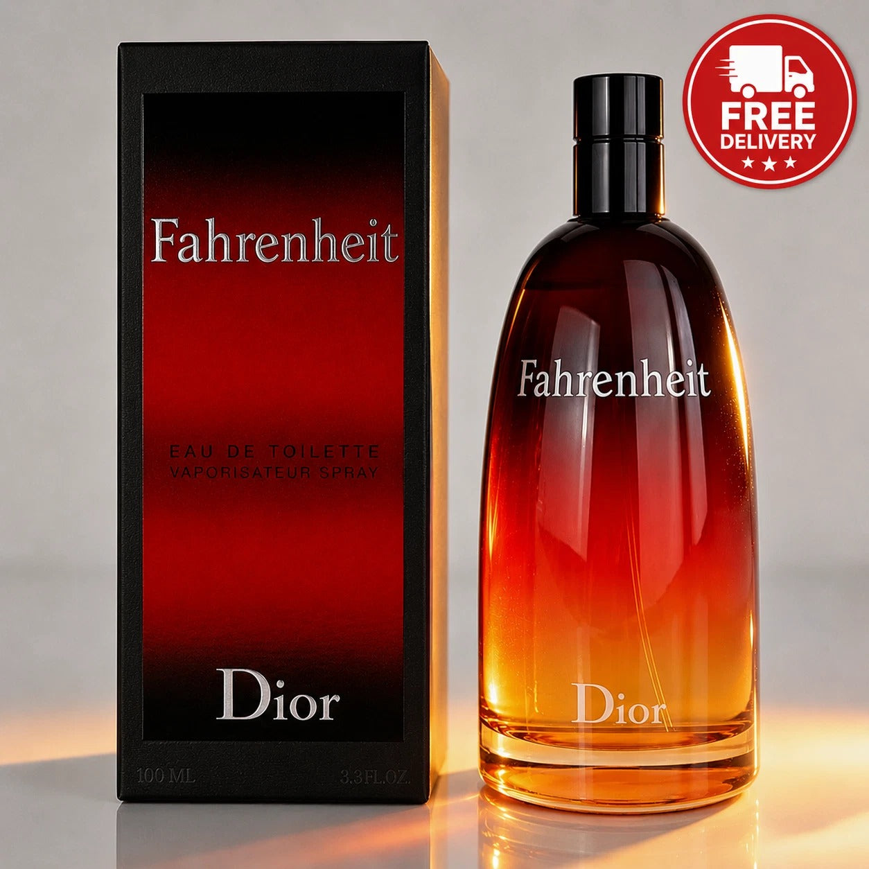 Dior Fahrenheit Men's Perfume 100ml | Classic Woody Leather Scent